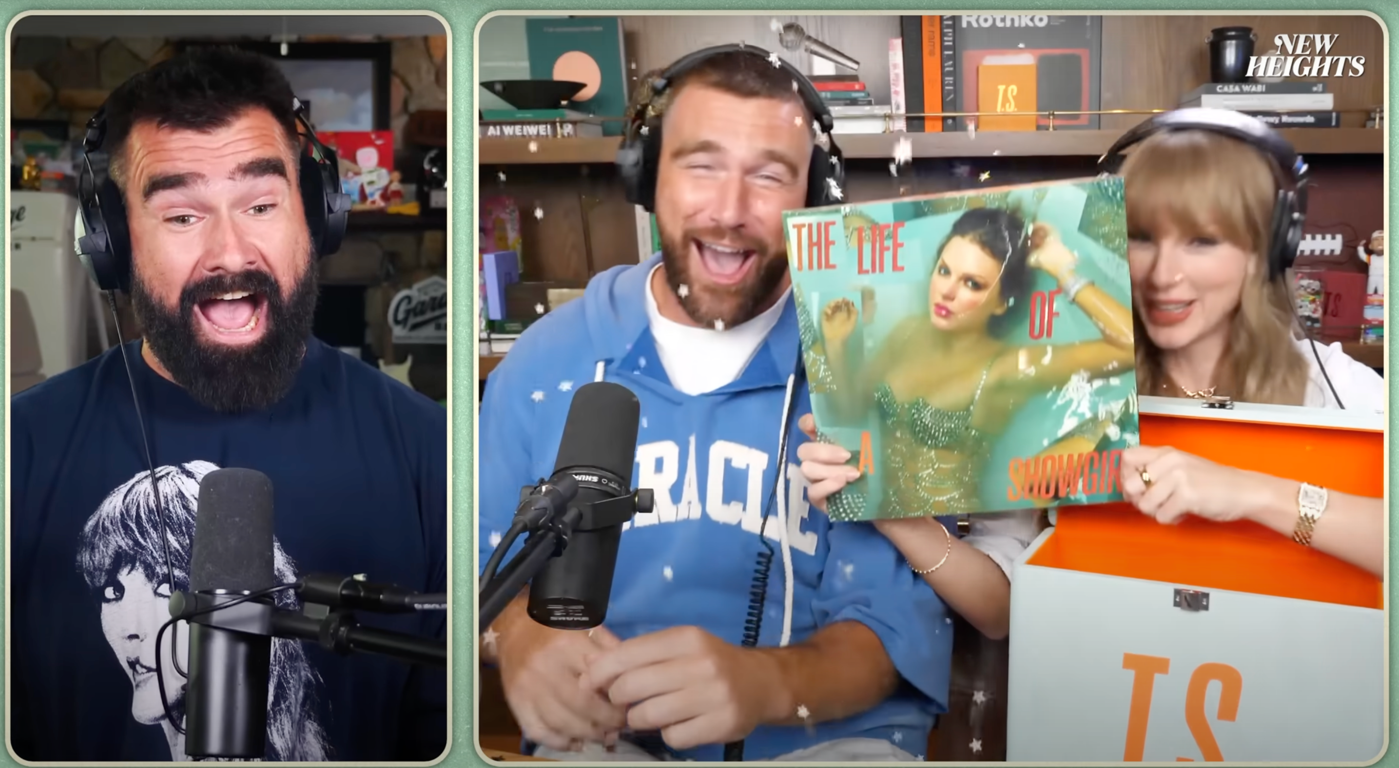 Taylor Swift, Travis Kelce, Jason Kelce